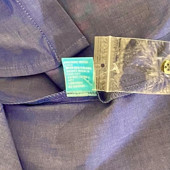 NWT!! J. MCLAUGHLIN Larrie Blouse Shirt Buttondown French Blue Coastal Small - Picture 14 of 15